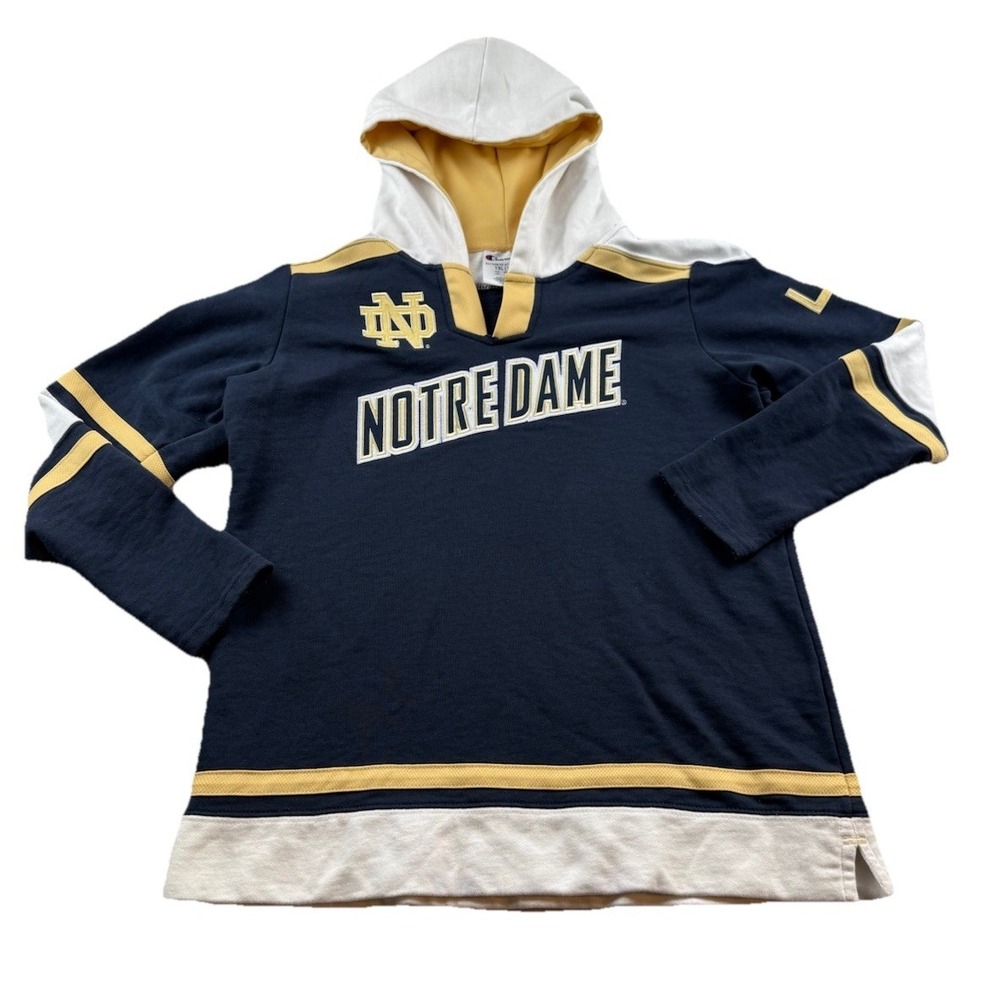 Champion Notre Dame Hoodie Youth YXL 14-16